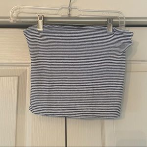 Brandy melville striped strapless top!!!